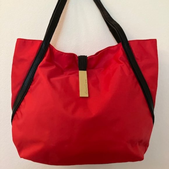 Kenneth Cole New York Red Satchel/Tote Bag - Picture 1 of 13